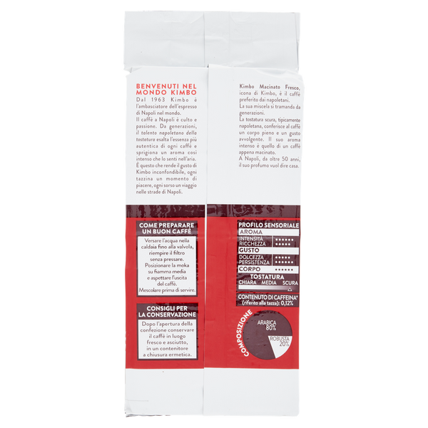 KIMBO GROUND COFFEE GR 250 MACINATO FRESCO CLASSICO X 20 Migro