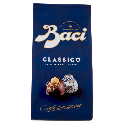PERUGINA BACI BACIO BAG X 10 PCS GR 125 DARK CLASSIC CHOCOLATE X 12