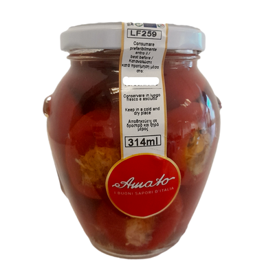 AMATO ML 314 CHERRY RED PEPPERS WITH TUNA AND CAPERS X 12