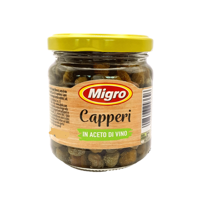 MIGRO PRESERVES GR 200 CAPERS IN BRINE X 12