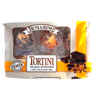 BENIAMINO SMALL CAKES X 6 GR 200 WITH CHOCOLATE CHIPS X 14