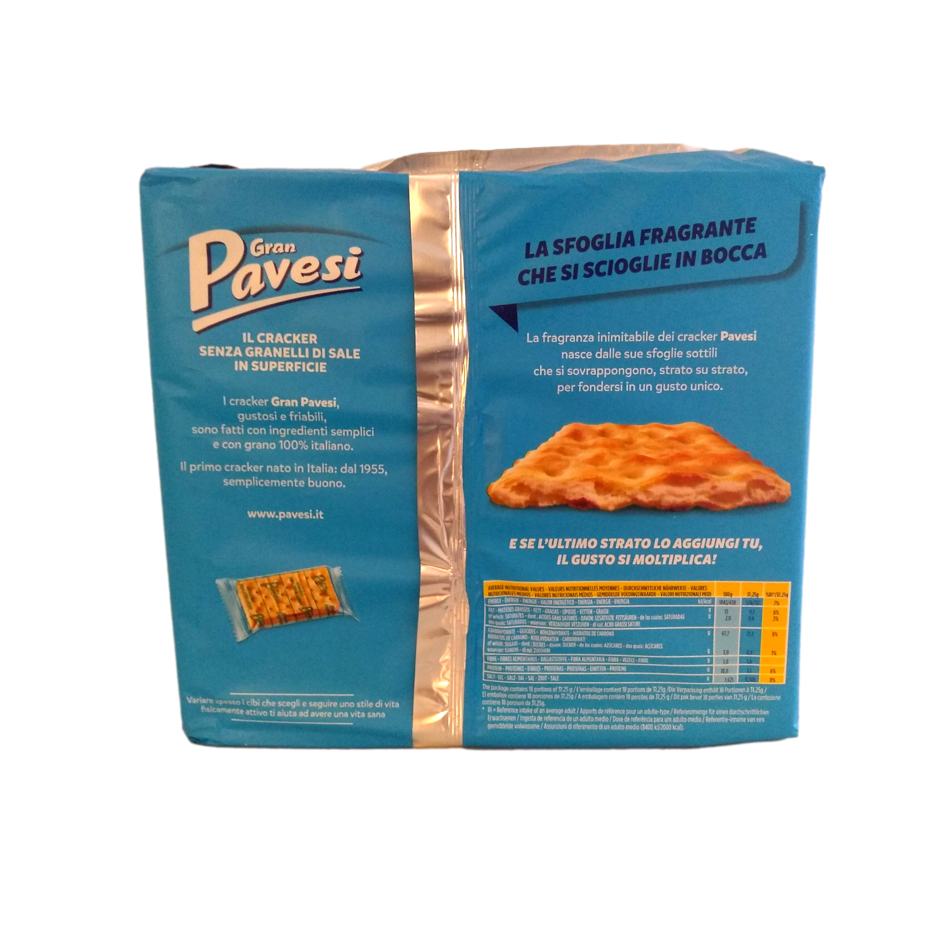 Gran Pavesi reduced salt cracker (560g) – Italian Gourmet UK