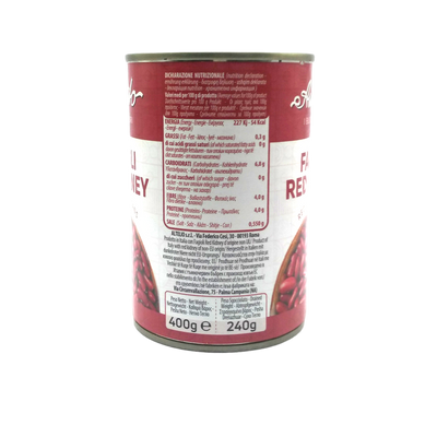 AMATO LEGUMES GR 400 COOKED RED KIDNEY BEANS IN TIN BUONI SAPORI QUALITY X 24