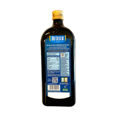 DE CECCO EXTRA VIRGIN OLIVE OIL LT 1 X 12