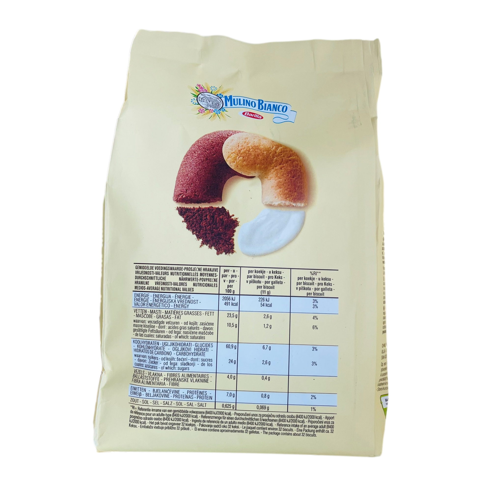 MULINO BIANCO COOKIES GR 350 ABBRACCI X 12