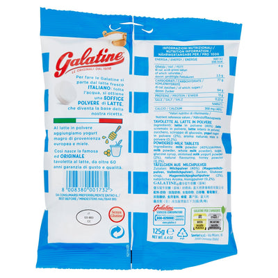 GALATINE SPERLARI CANDIES 80% MILK GR 125 X 30