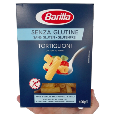 BARILLA PASTA GR 400 TORTIGLIONI GLUTEN FREE X 14